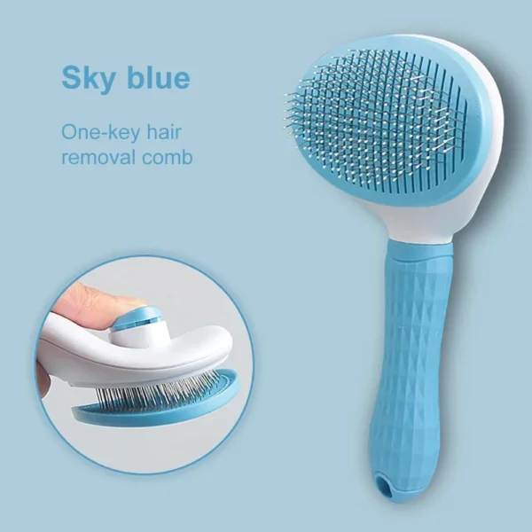 Dog Hair Remover Brush Cat Hair Grooming and Care Comb for Long Hair Dog Pet Removes Hairs Cleaning Bath Brush Pet Supplies - Image 9