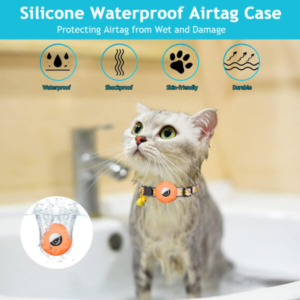 Airtag Pet Collar Adjustable Nylon Puppy Cat Collar With Bell Anti-lost Pet Necklace With for Apple Airtag Holder Pet Supplies - Image 6