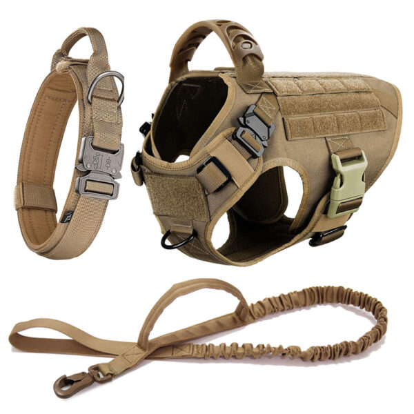 Large Dog Harness And Leash Set Pet German Shepherd Malinois Training Walking Vest Dog Harness And Collar For Medium Large Dogs - Image 15
