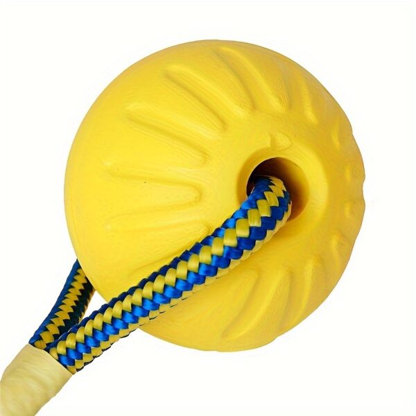 EVA pet toy ball dog floating  training dog pull ring bite resistant teeth grinding pet ball wear rope ball - Image 2