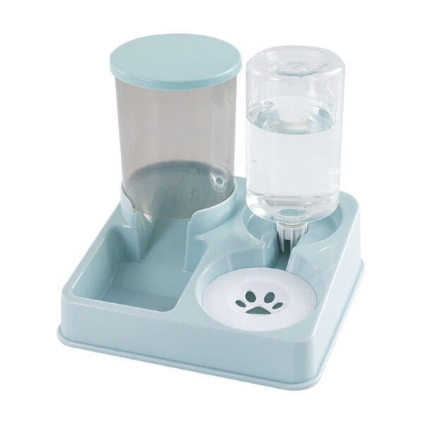 Automatic Cat Feeder Water Dispenser Set, 2 In 1 Tilted Automatic Pet Food And Water Feeder Gravity Food Feeder and Waterer - Image 7
