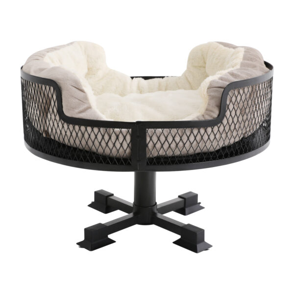 Portable Stainless Steel Elevated Cat Desk Bed 22.05 Lbs Weight Capacity Or Small Cats And Dogs - Image 5
