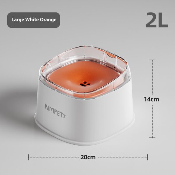 2L Floating Dog Cat Bowl - Dry-Chin Technology, No Splash Water Dish with Stable Base for Mess-Free Drinking - Image 9