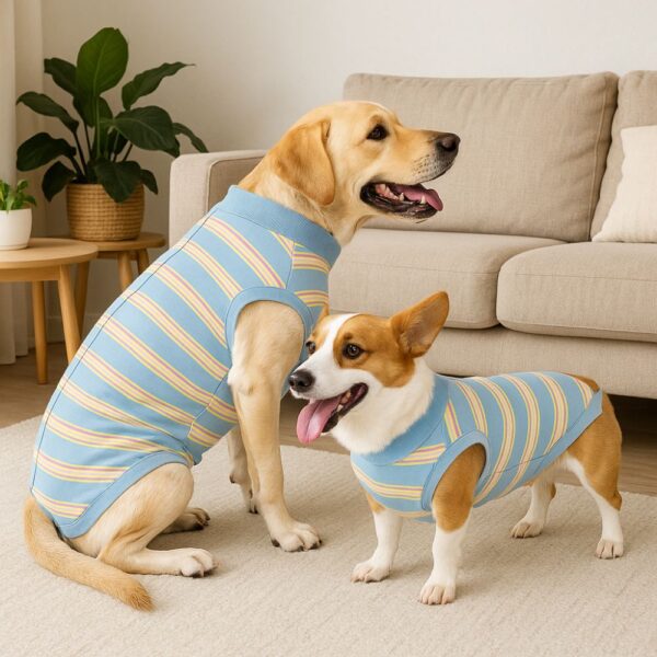 Breathable Dog Surgery Recovery Suit Soft Warm Comfortable Postoperative Clothes Thickened Neuter Anti-Lick Suit - Image 4