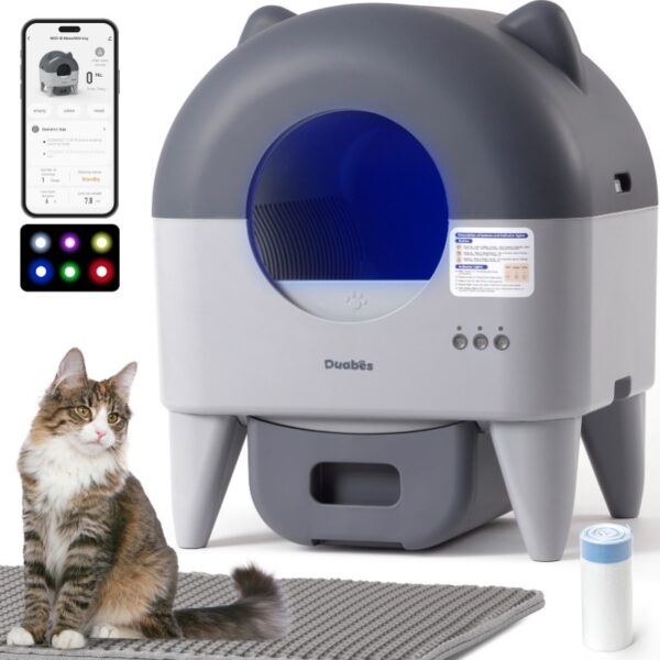 Automatic Cat Litter Box Extra Large Self Cleaning Litter Box with APP Control Odor Control for Multi-Cat Compatible - Image 7