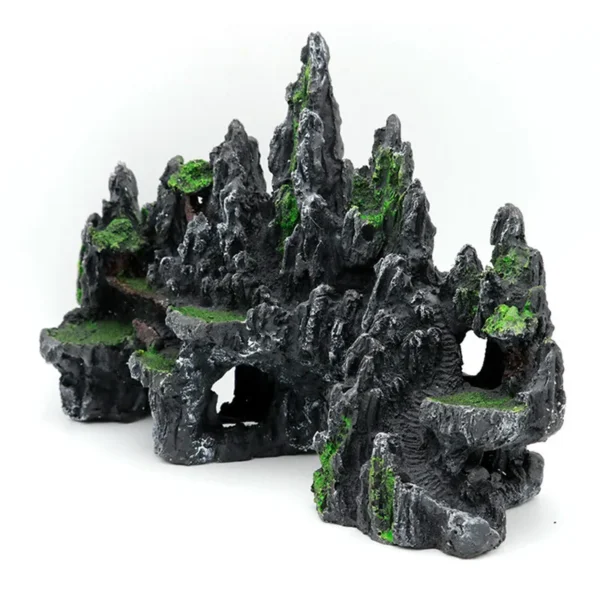 super large size rockery aquarium decorations Fish tank landscaping resin Decorative rocks 13X4.7X9 inch - Image 2