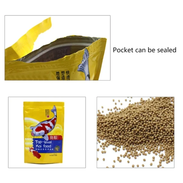 120g Fish Food Pellets Koi and Goldfish Growth Formula Mini Floating Pellet Balanced Diet High Protein Clearer Water Formula - Image 3