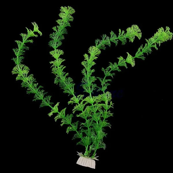 Underwater Artificial Plastic Plants Decoration Aquarium Fish Tank Green Water Grass Ornaments Viewing Decor Pet Supplies - Image 4