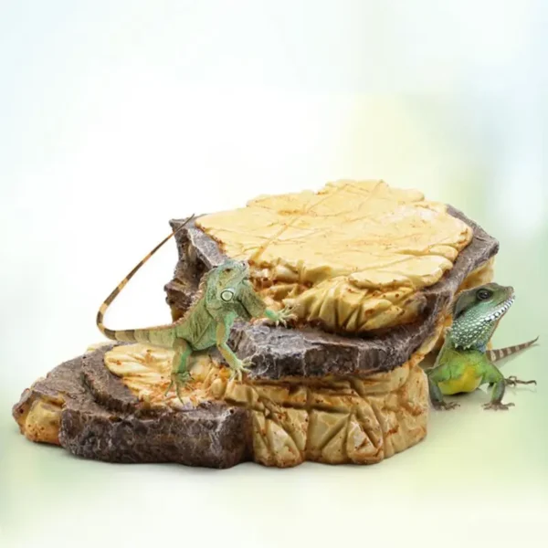 Reptile Resin Hides Cave Turtles Rock Hideout House Pet Hiding Spot Habitat Terrariums Landscaping for Lizard Snakes Turtles Fro - Image 5