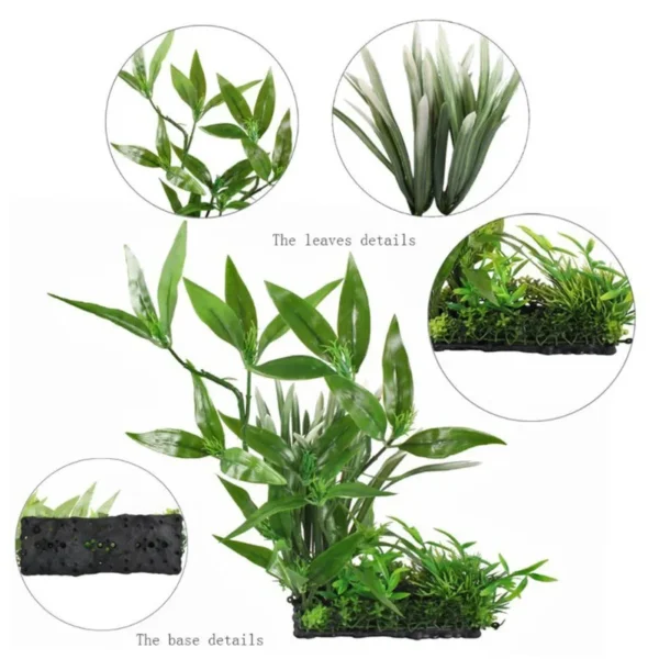 Great Fish Aquarium Decorations Nontoxic Decorative Artificial Weeds Water Ornament Plant Aquarium Plants Grass Accessories - Image 3