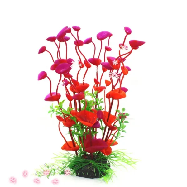 Artificial Plastic Water Plant Grass for Fish Tank Large Aquarium Creature Decoration Flower Ornament Decor Aquatic Accessories - Image 4
