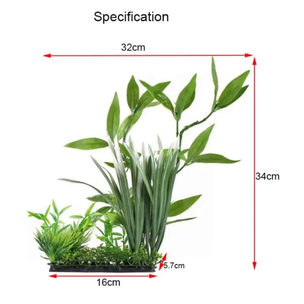 Great Fish Aquarium Decorations Nontoxic Decorative Artificial Weeds Water Ornament Plant Aquarium Plants Grass Accessories - Image 4