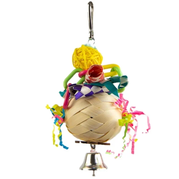 Bird Chewing Paper/ Rattan Toy Small Parrot Hanging Parrot Molar Toy for Cage - Image 8