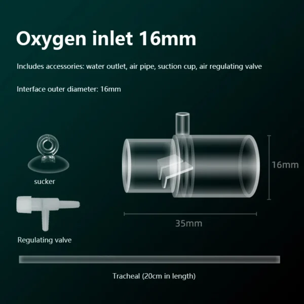 Acrylic Clear Aquarium Fish Tank Water Pump Filter Water Outlet Nozzle Increasing Oxygen Air Aquarium Accessories - Image 9