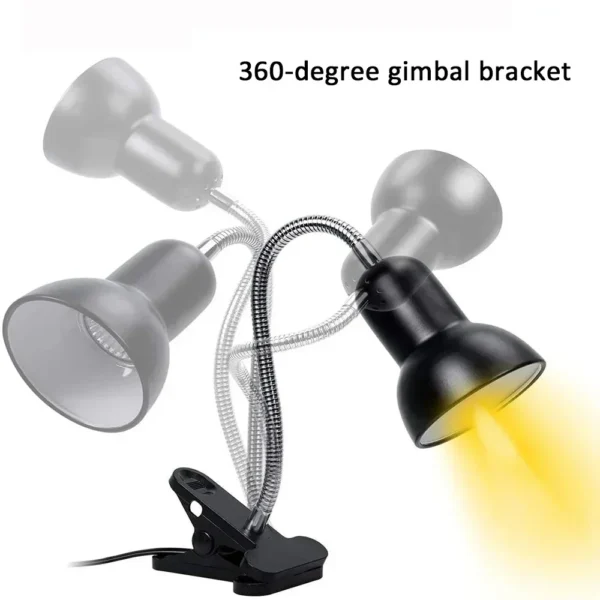 E27 Reptile Heating Lamp Lampshade American and European Standard Shower Lamp Holder Calcium Supplement Lamp Lizard Turtle - Image 4