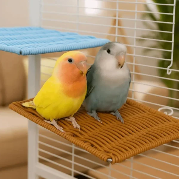 Imitation Vine Parrot Perch Bite Resistant Wear Resistant Bird Resting Stand Breathable Square Bird Jumping Platform Rest