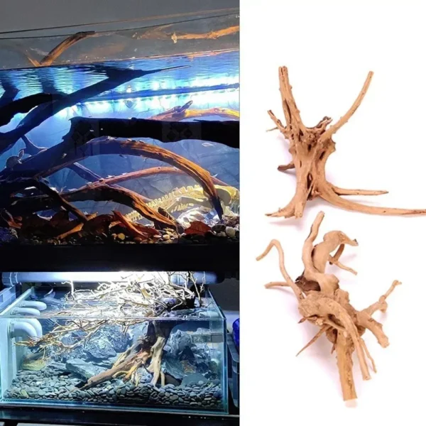 Fish Tank Decoration Natural Wooden Small Habitat Roots Driftwood Scenery  Decorative Ornaments Aquarium Landscape Tree Roots - Image 2