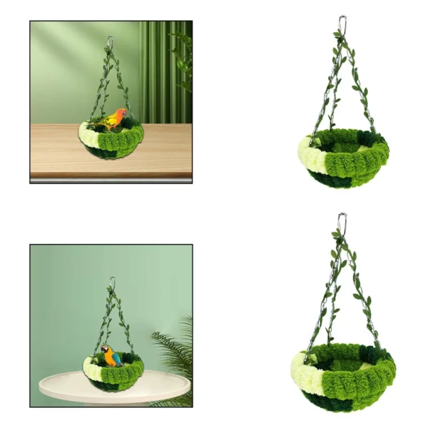 Bird Nest, Bird Perch Stand, Comfortable Bird Nest, Hanging Hammock for Cockatiels, Parrots, Lovebirds - Image 3