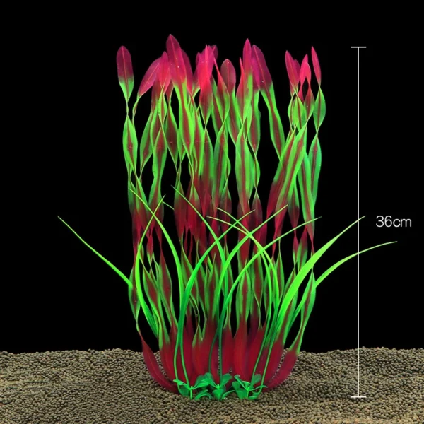 Aquarium Plants Decor Grass Underwater Plastic Artificial Aquatic Plants Ornaments For Fish Tank Aquarium Landscape Decoration - Image 14