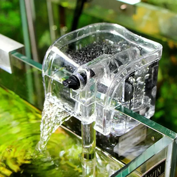 Performance Hang-On The Back Power Filter for Desktop and Betta Aquariums Submersible pump oxygen pump - Image 2