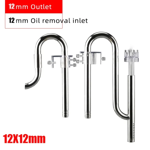 ZRDRAquarium Filter Stainless Steel External Filter Accessories Inlet and Outlet Water Remove Oil Film Lily Tube Aquarium filter - Image 12