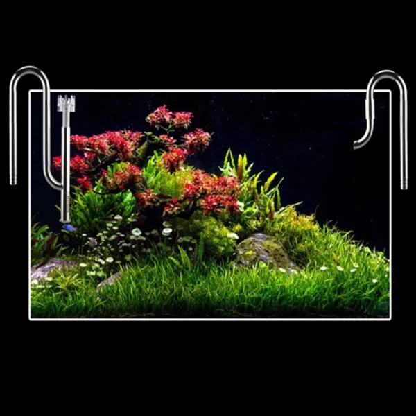 ZRDRAquarium Filter Stainless Steel External Filter Accessories Inlet and Outlet Water Remove Oil Film Lily Tube Aquarium filter - Image 6