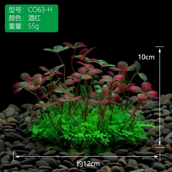 Simulated Aquatic Plant Fish Tank Decoration Fish Tank Landscaping Aquarium Ornaments Fake Aquatic Plants - Image 3