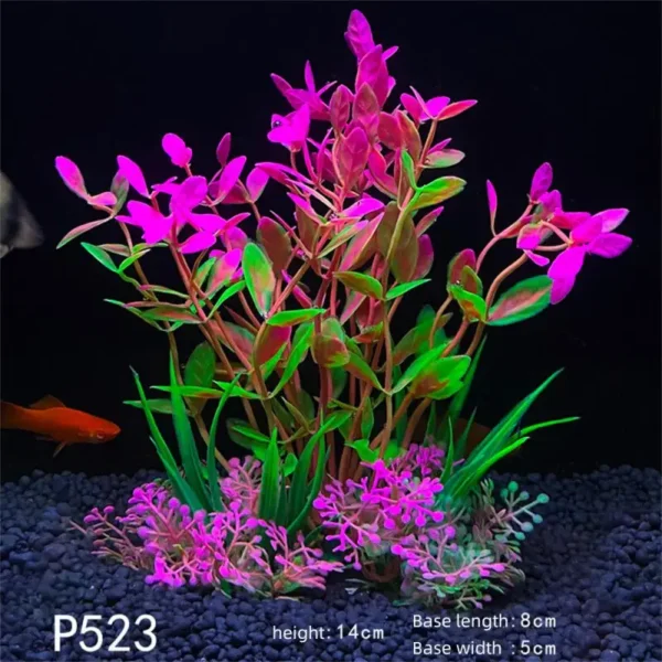 Aquarium Plants Decor Grass Underwater Plastic Artificial Aquatic Plants Ornaments For Fish Tank Aquarium Landscape Decoration - Image 9