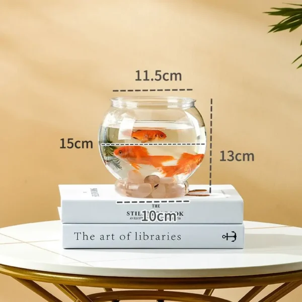 Sturdy Nicely Betta Fish Bowl Small Aquariums for Small Ornamental Fish And Reptiles High Transparency Glass Good View - Image 9