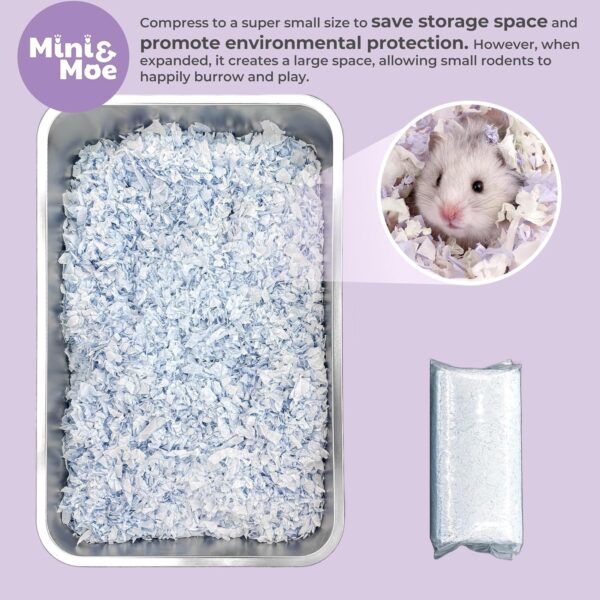 23L/50L Paper Small Pet Bedding Hamster Rabbits Guinea Pigs Odor Control Dust-Free Moisture Absorbent Natural Shavings Bedding - Image 6
