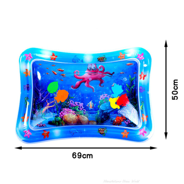 Cat Playing Water Mat Sensory Water Play Mat For Cat Pvc Ocean Fish Crawling Induction Cat Playing Water Mat Interactive Cat Toy - Image 9