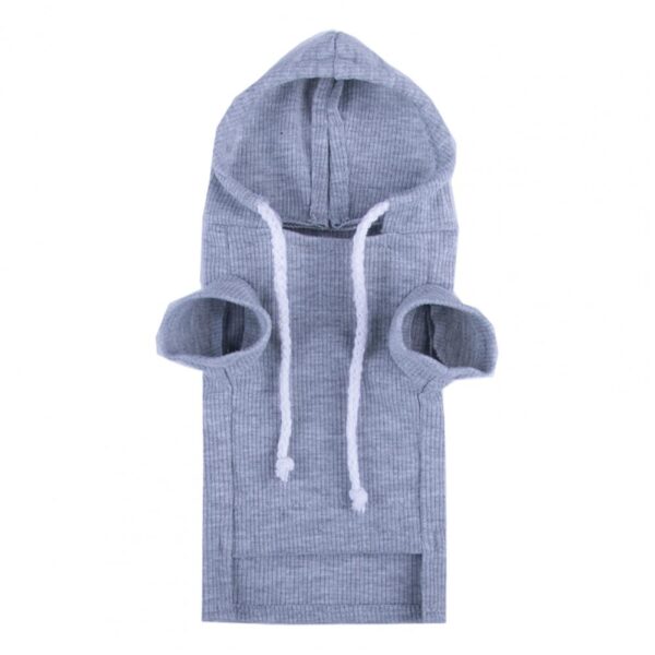 1Pc Fluffy Pet Hoodie with Thick Fleece Pet Hoodie Elastic Cozy Ferret Hoodie Stylish Drawstring Sweatshirt Small Pet Clothes - Image 9