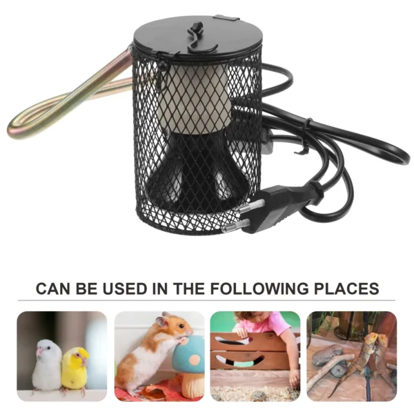 Reptile Ceramic Heating Lamp Pet Heat Bulb Set With Shade Habitat Lighting Ceramic Heat Lamp For Reptiles Pet Products - Image 3