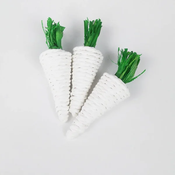 Hamster Rabbit Chew Toy Bite Grind Teeth Toys Corn Carrot Woven Balls for Tooth Cleaning Radish Molar Toys Pet Supplies 1pc - Image 3