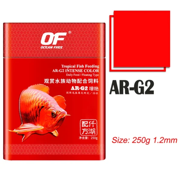 Ocean Free Arowana Feed Aquarium Fish Food Granule Increase Color AR-G1 AR-G2 - Image 8