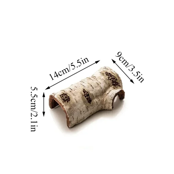 Pets Lizard Turtle Reptile Hide Cave Habitat Shelter Resin Tree Bark Amphibians Landscape Reptiles Box Dodge Hole Decoration - Image 8