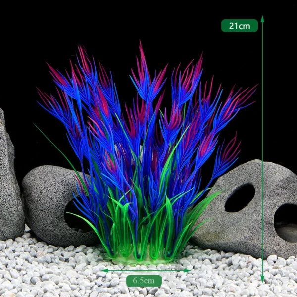 Aquarium Plants Decor Grass Underwater Plastic Artificial Aquatic Plants Ornaments For Fish Tank Aquarium Landscape Decoration - Image 10