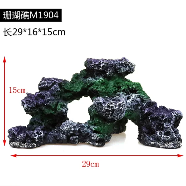 Fish Simulation Fake Coral Landscaping Full Rockery Aquatic Plants Decoration Marine Aquarium Scenery Fish and Hideout House - Image 20