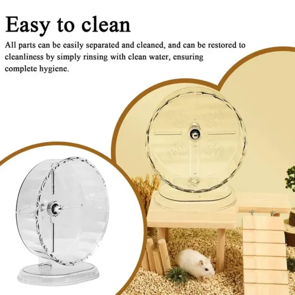 Silent Hamster Wheel Hedgehog Wheel Big Quiet Running Exercise Toy For Pet Chinchilla Dwarf Ferret Crab Hermit Syrian Hedgehog - Image 6