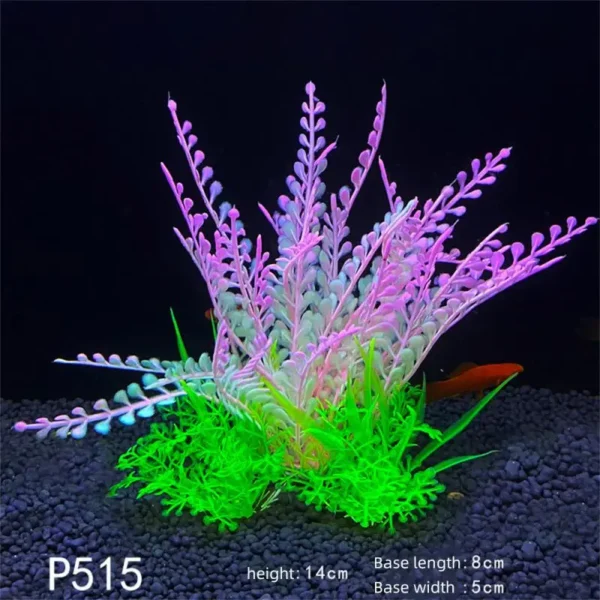 Aquarium Plants Decor Grass Underwater Plastic Artificial Aquatic Plants Ornaments For Fish Tank Aquarium Landscape Decoration - Image 13