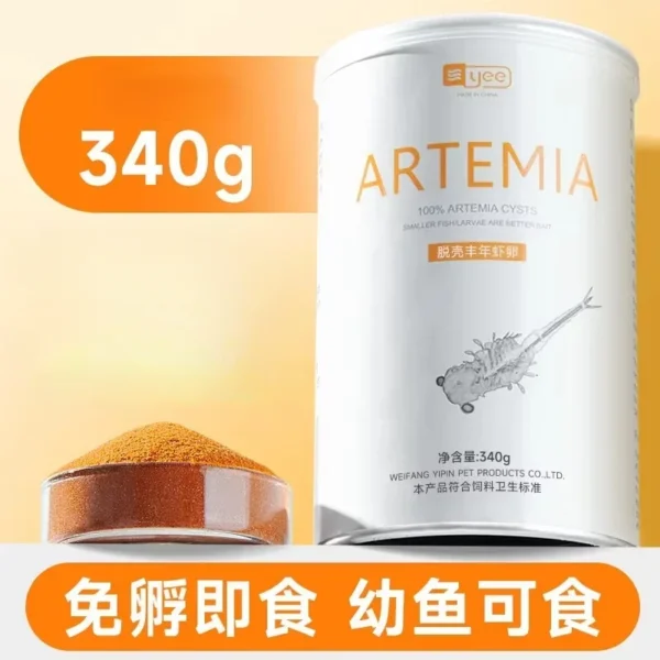 Decapsulated Brine Shrimp Eggs Fish Food for All Picky Tropical Fish Fist Bite Baby Food - Image 5