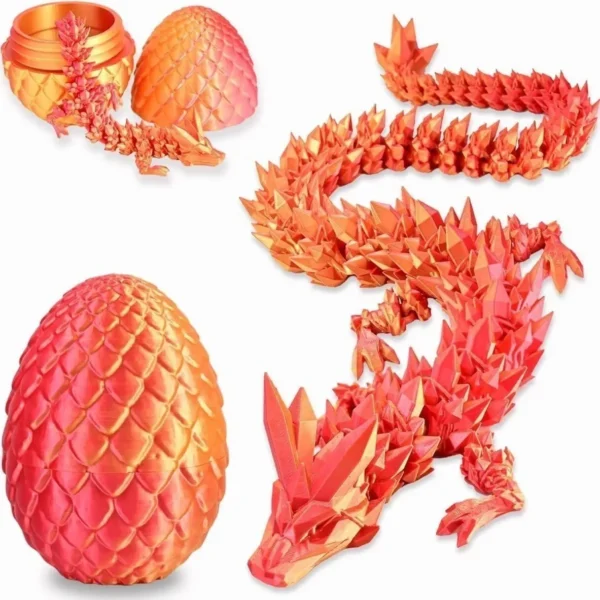Creative Decompression Dragon Egg Chameleon Pendulum 3D Printing Complete Set of Gifts Colorful Set Toys Colorful Decoration - Image 11