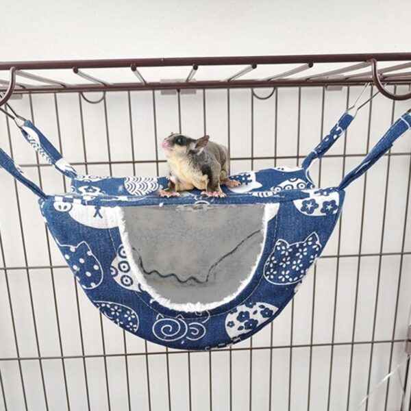 Ferret Hammock Warm Guinea Pig Hammock for Pets Play and Rest Small Animal Bed Cage for Chinchilla Parrot Sugar Glider Ferrets - Image 3