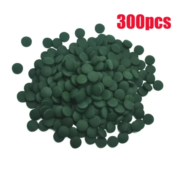 100pcs High Purity Spirulina Tablets Spiral Seaweed Enrichment Favorite Pets Food Fish Crystal Red Shrimp Fish Food Aquarium - Image 8