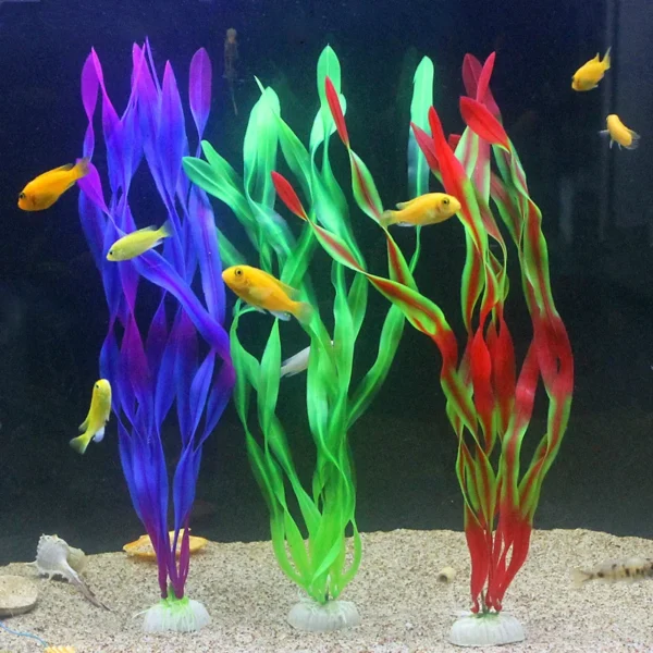 5/10pcs Plastic Aquarium Plants Fish Tank Decorations Artificial Seaweed Water grass Underwater Plants For Aquarium accessories - Image 2