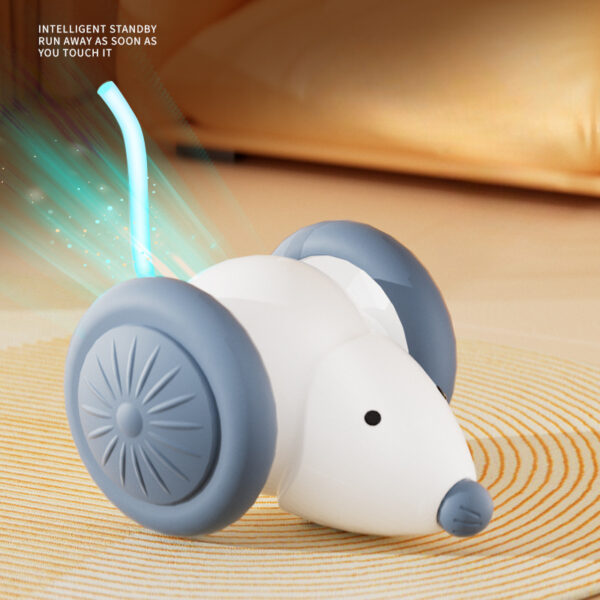 Interactive Cat Toy Electric Mouse Car Automatic Teaser kitten Pet Toys Rechargeable Intelligent Obstacle Avoidance Cat Car Toy - Image 8