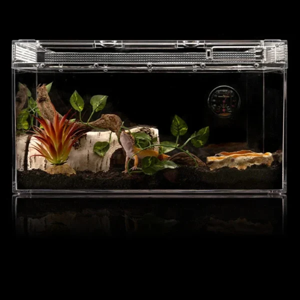 Resin Large Reptile Hide Wooden Bark Appearance Hideout House Hiding Cave Shelter For Reptile Habitat Decoration - Image 6