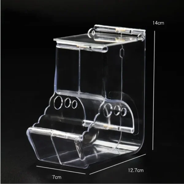 Hamster Rabbit Food Dispenser Feeder Plastic Clear Automatic Pet Feeder For Hamster Guinea Pigs Food Bowl Container - Image 8