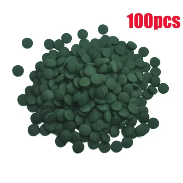 100pcs High Purity Spirulina Tablets Spiral Seaweed Enrichment Favorite Pets Food Fish Crystal Red Shrimp Fish Food Aquarium - Image 10
