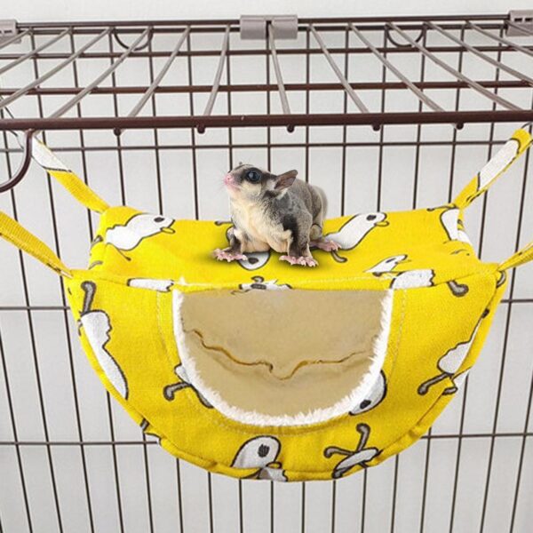 Ferret Hammock Winter Warm Guinea Pig Hammock Hanging Bed Small Pets Cage Accessories For Parrot Ferret Squirrel Hamster - Image 3
